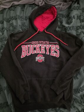 Colosseum Black and Red Ohio State Buckeyes Hoodie
